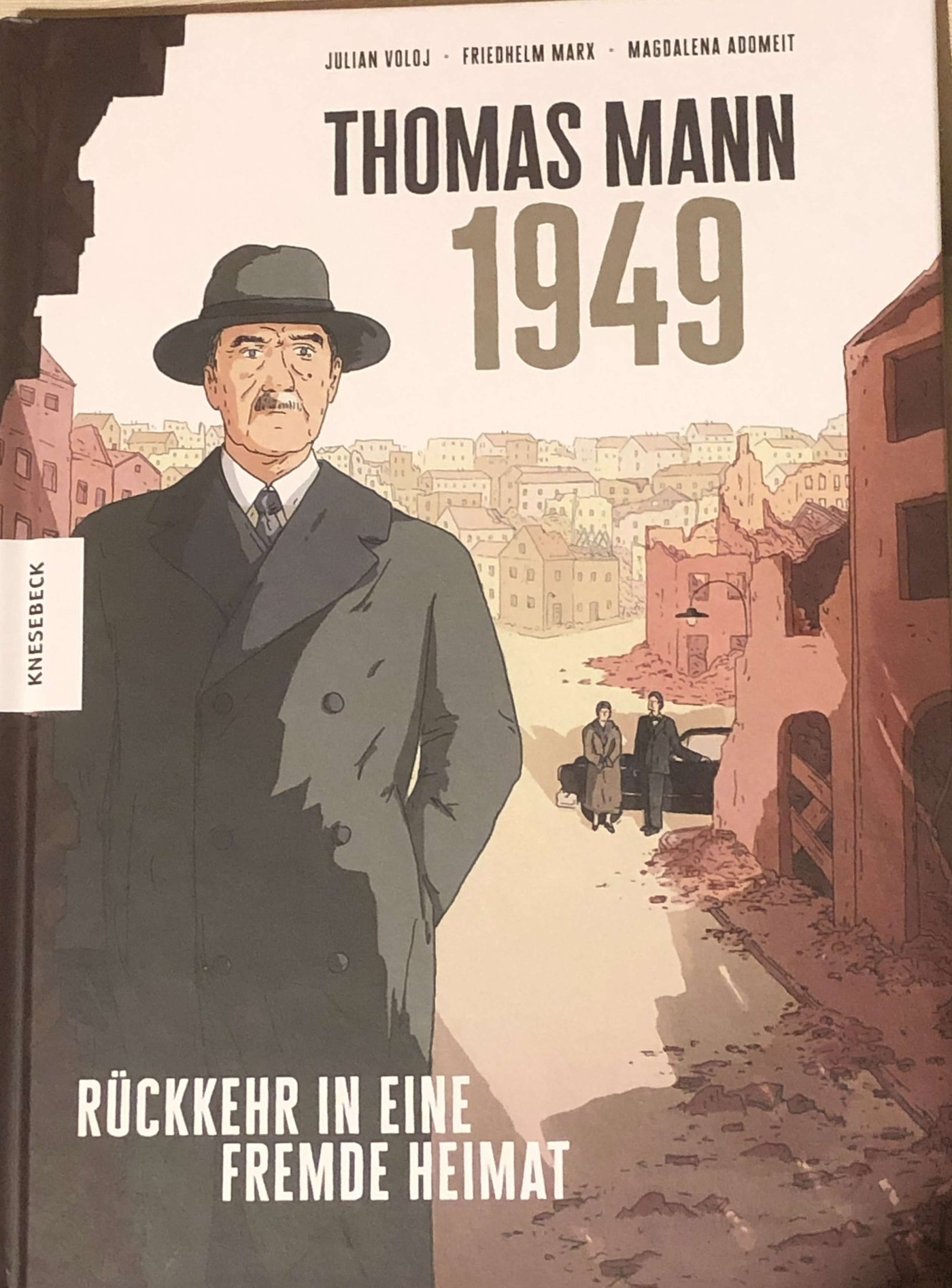 Cover der graphischen Novelle „Thomas Mann 1949 – Rückkehr in eine fremde Heimat“